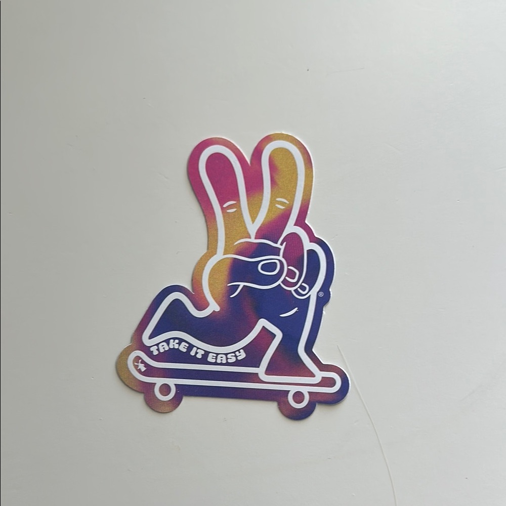 Unused NEW Take it Easy DUTCH BROS Sticker